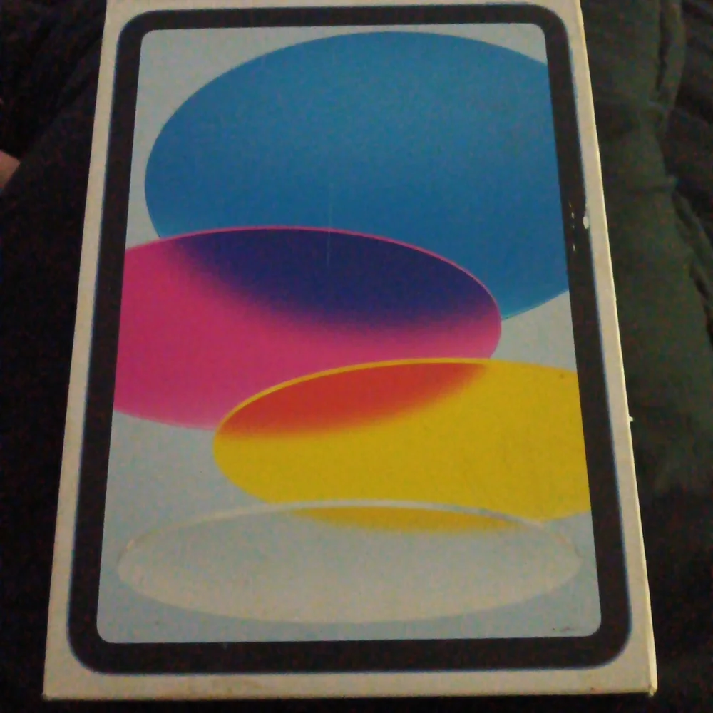 Apple Tablet with Black and White Case
